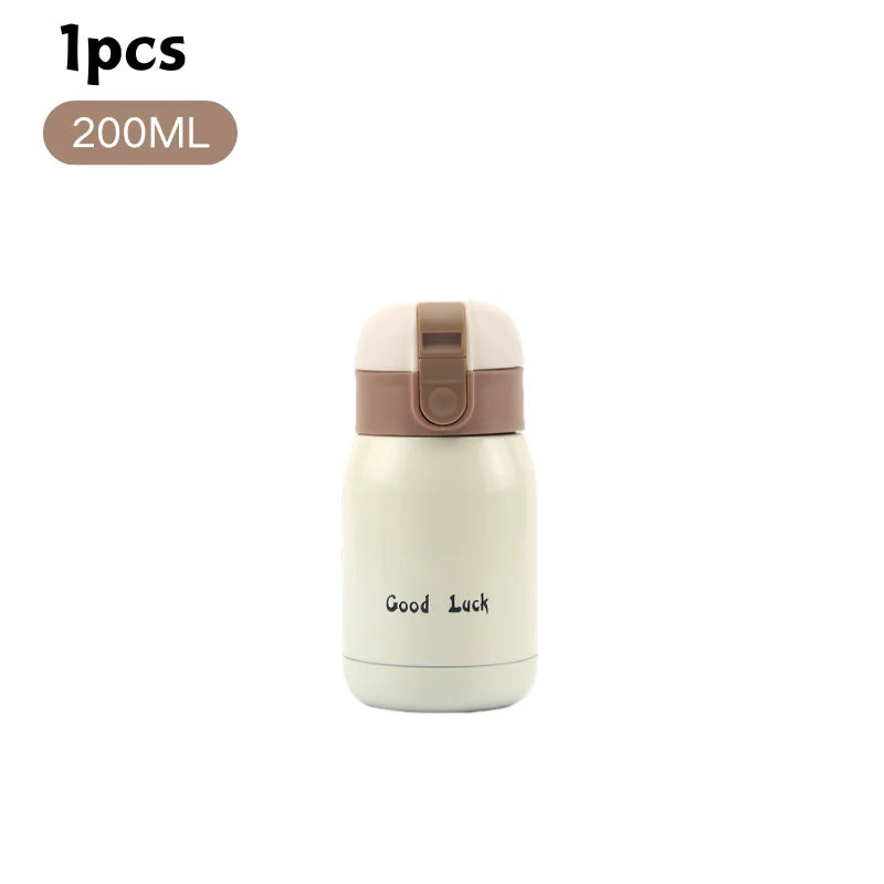 200/350ml Cute Mini Thermos Cup Stainless Steel Thermal Coffee Mug Portable