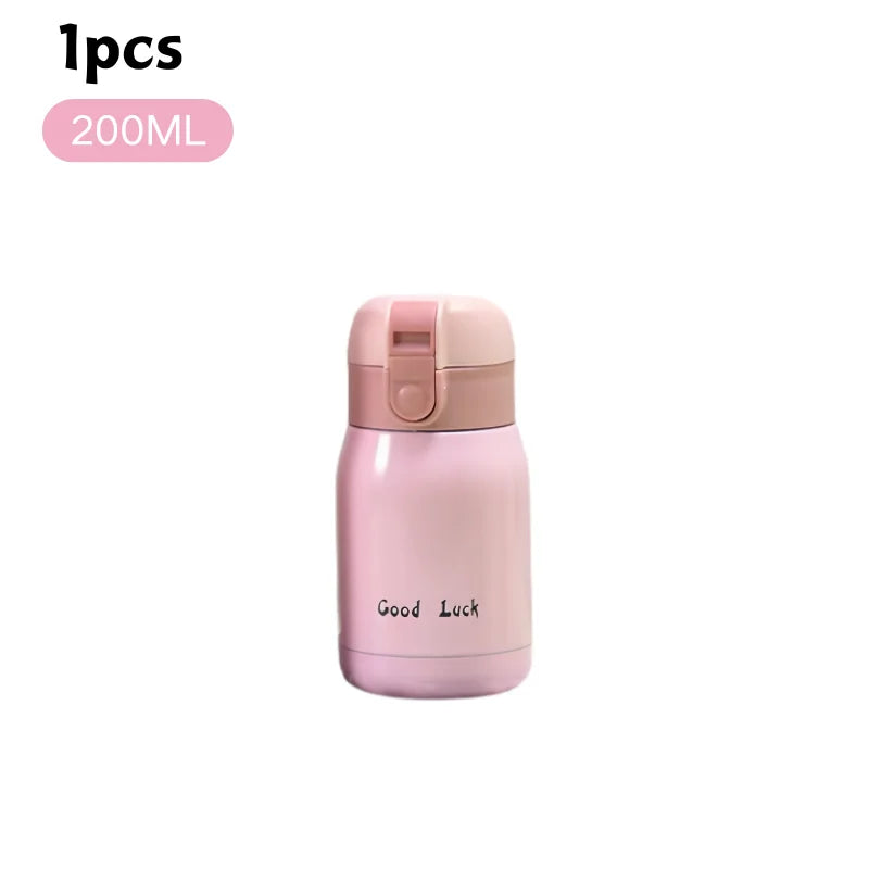 200/350ml Cute Mini Thermos Cup Stainless Steel Thermal Coffee Mug Portable
