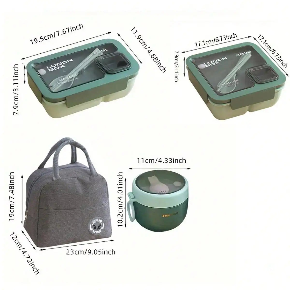 Lunch Box Portable Large Simple Food Storage Bag, For Back To School