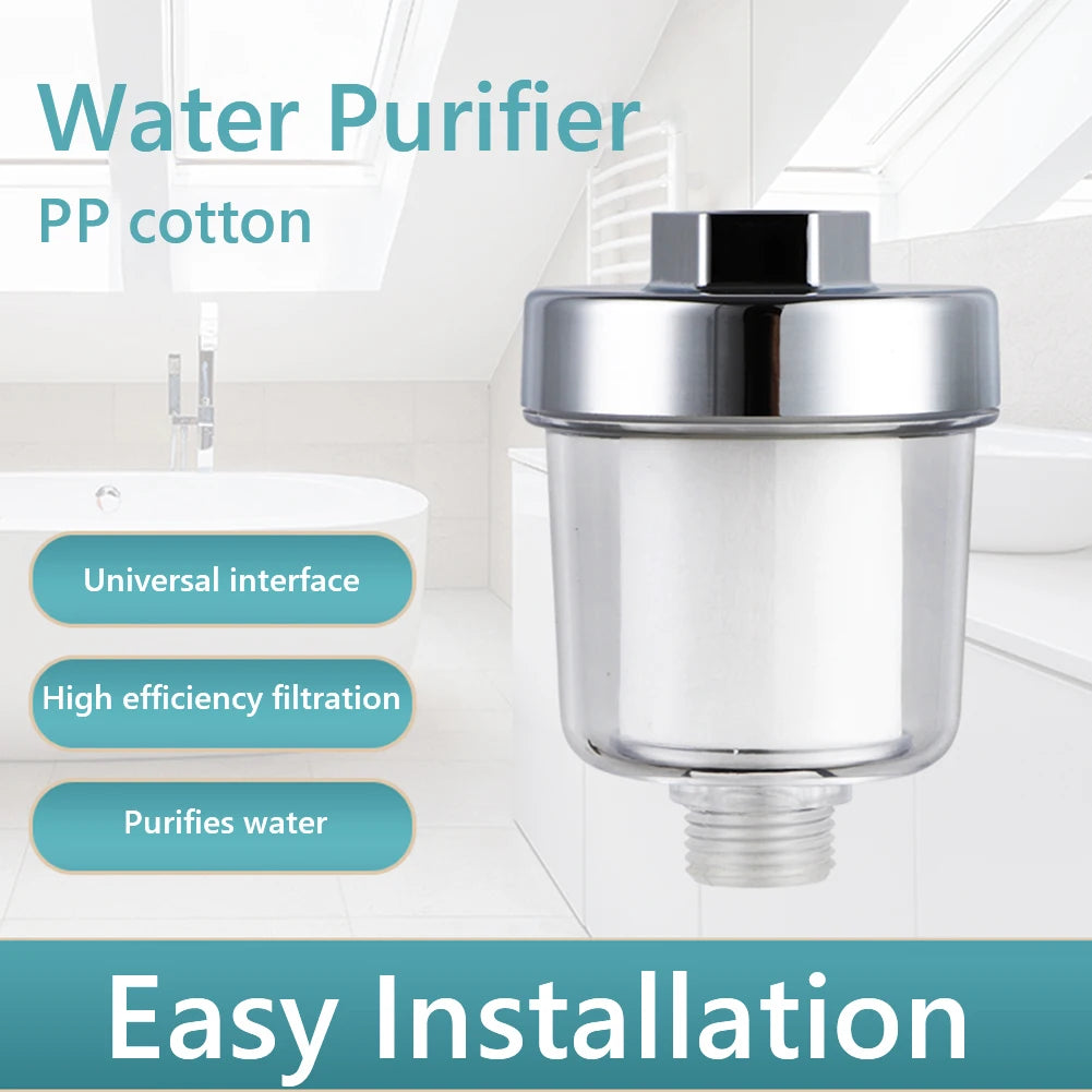 Water Outlet Purifier Kit Universal Faucet Filter Kitchen Bathroom Shower Filter for Hard Water High Density Filtration PP Cotto