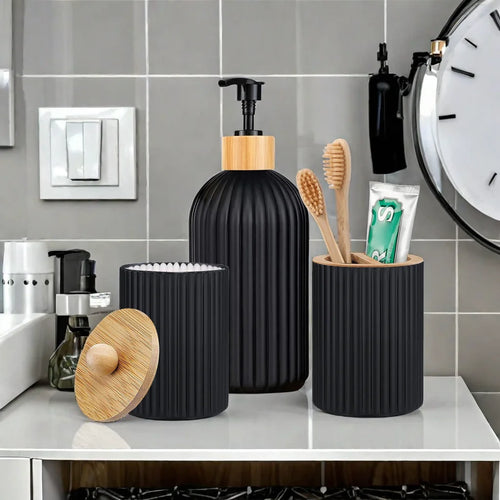 Bathroom Countertop Container Hand Soap  Storage Box Toothbrush Holder Home Decoration Organizer