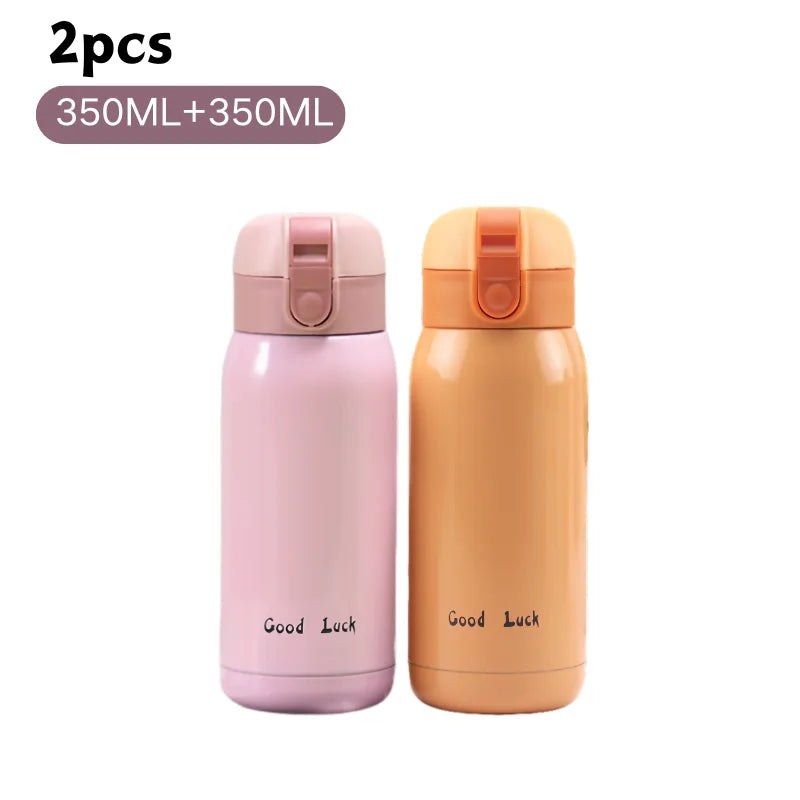 200/350ml Cute Mini Thermos Cup Stainless Steel Thermal Coffee Mug Portable