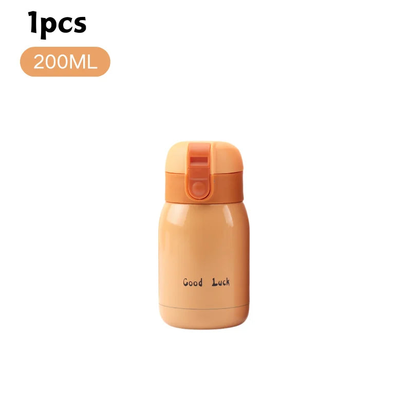 200/350ml Cute Mini Thermos Cup Stainless Steel Thermal Coffee Mug Portable