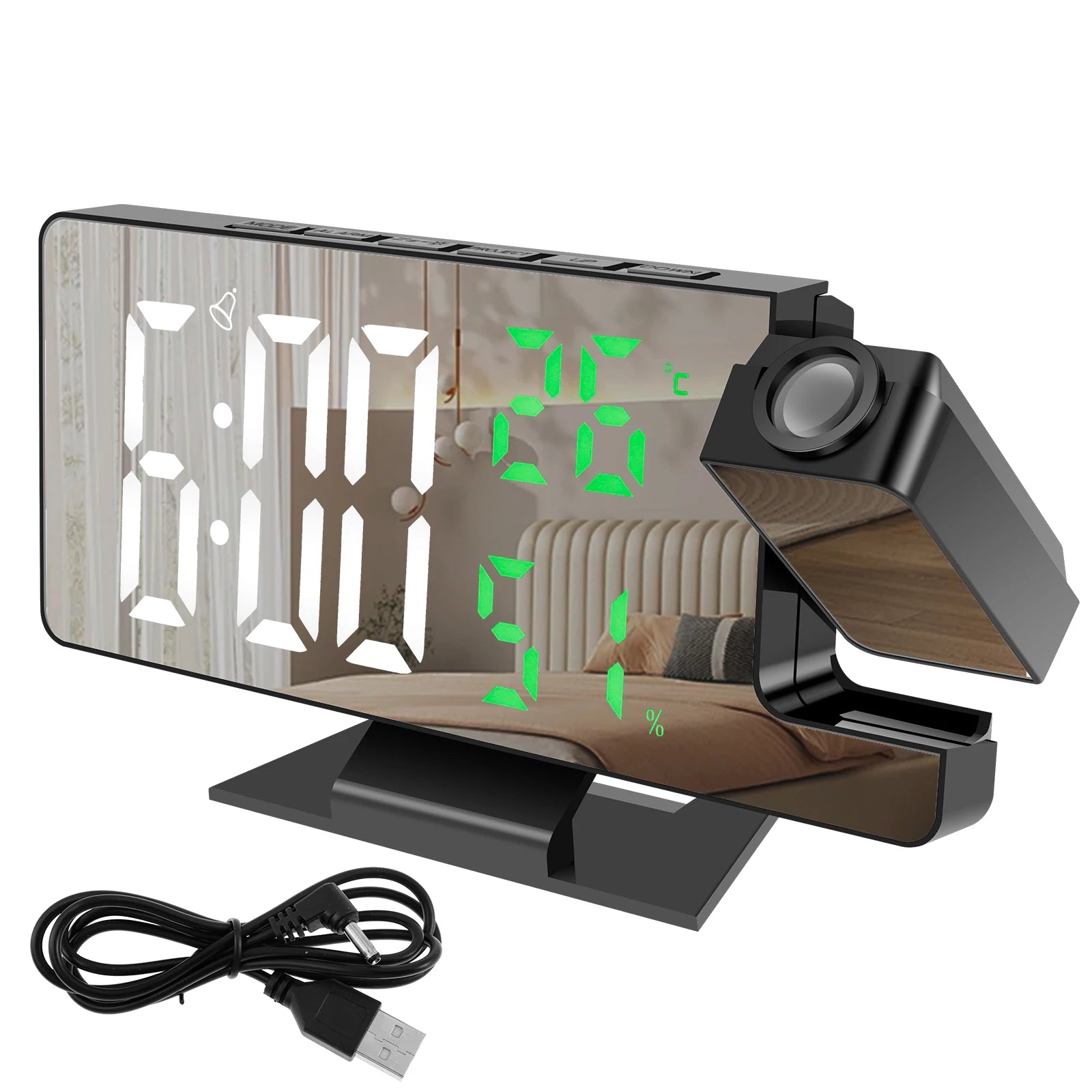 Smart LEDProjection Alarm Clock