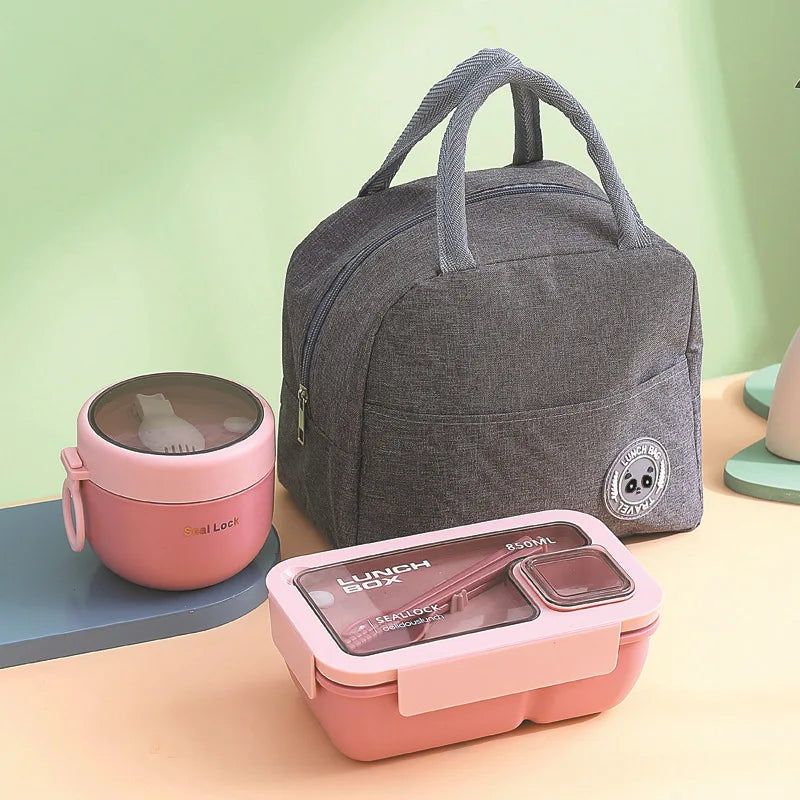 Lunch Box Portable Large Simple Food Storage Bag, For Back To School