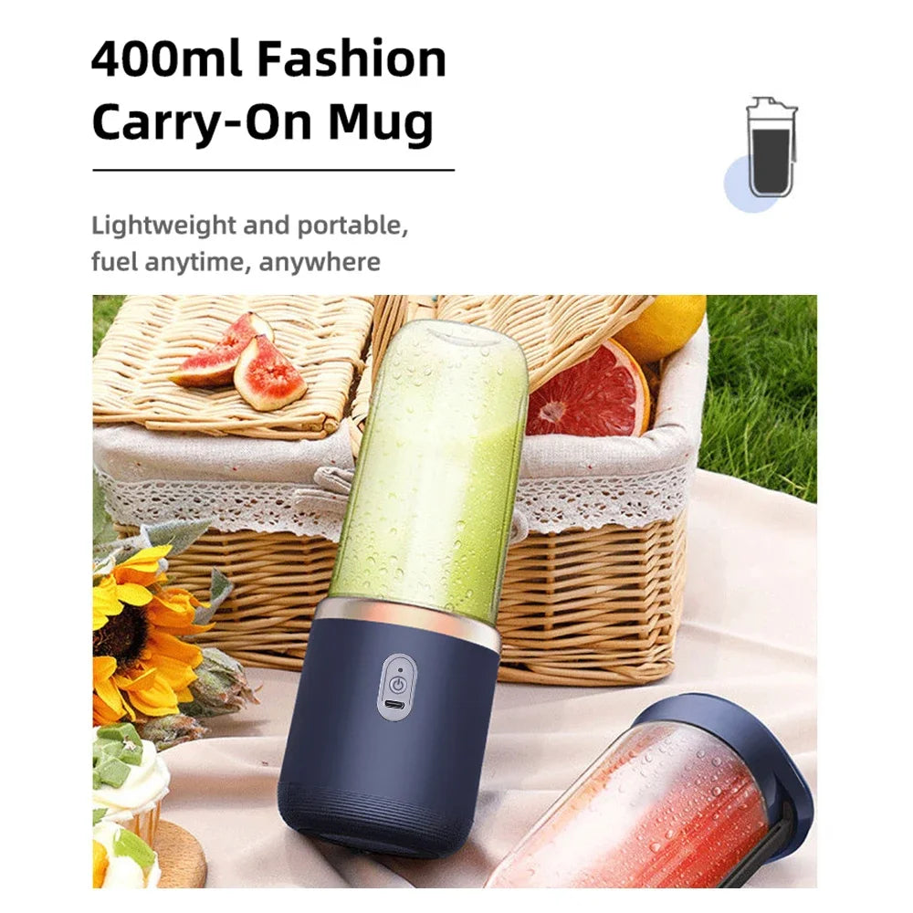 Portable Juicer Mixer Usb Charge Fresh Fruit Juice Personal Blender Smoothie