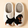 Cartoon Cute and Interesting Dachshund Dog Women Slippers Indoor Warm Comfort