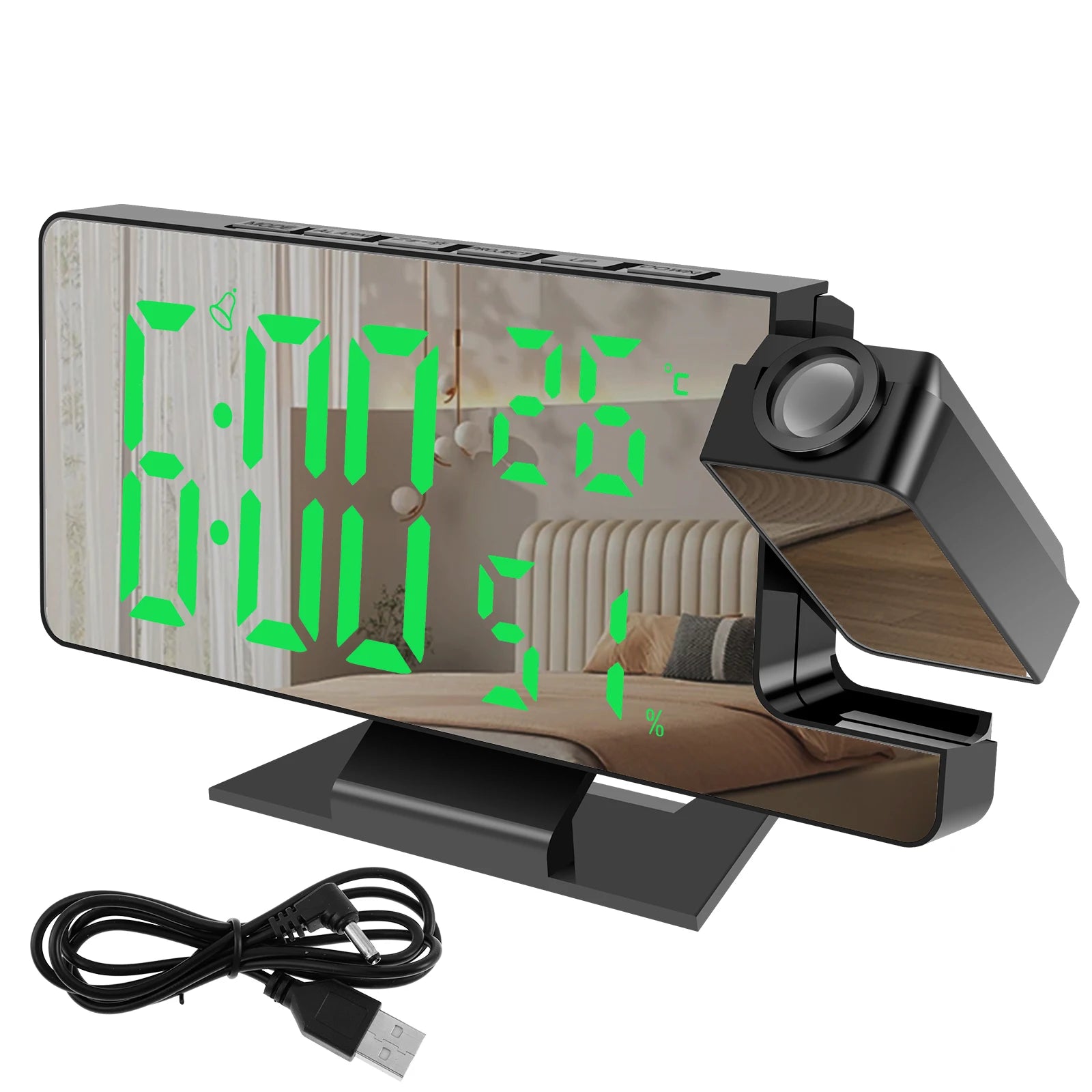 Smart LEDProjection Alarm Clock