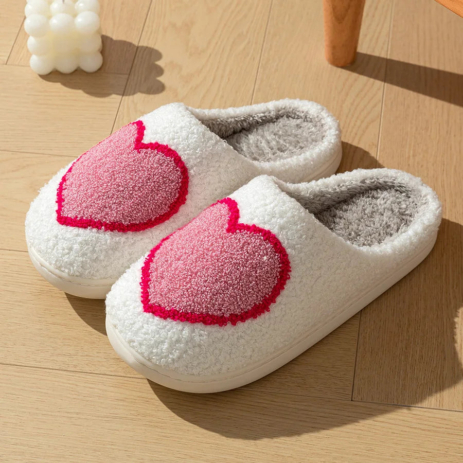 Women Big Heart Love Home Slippers Comfortable Girls Bedroom