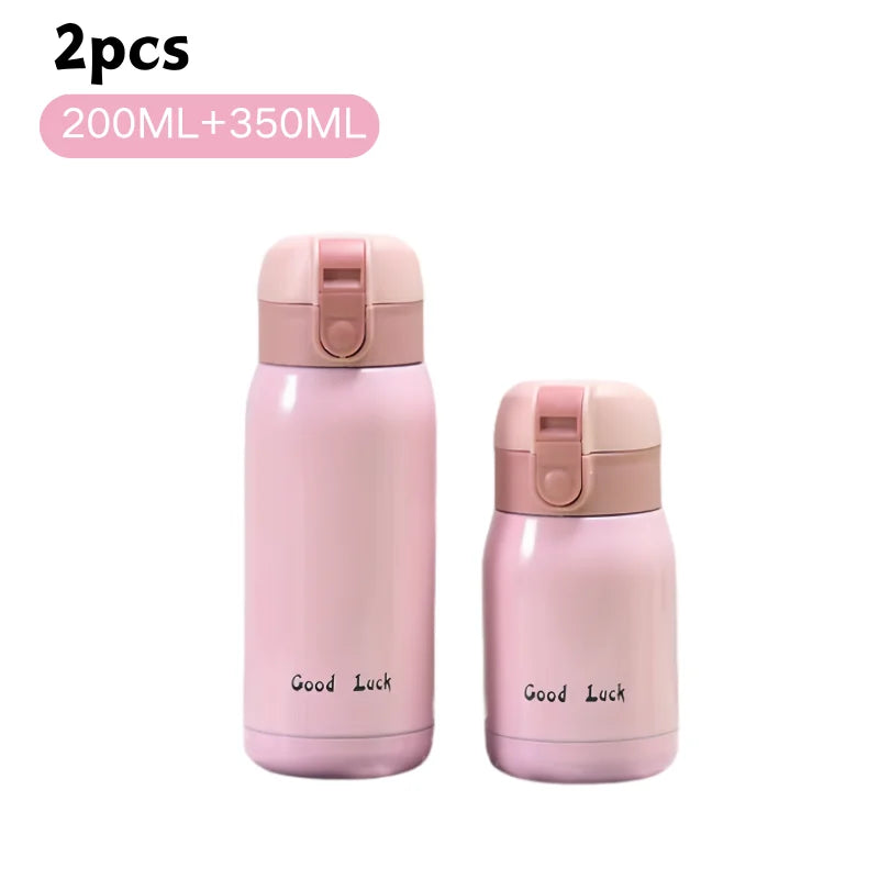 200/350ml Cute Mini Thermos Cup Stainless Steel Thermal Coffee Mug Portable