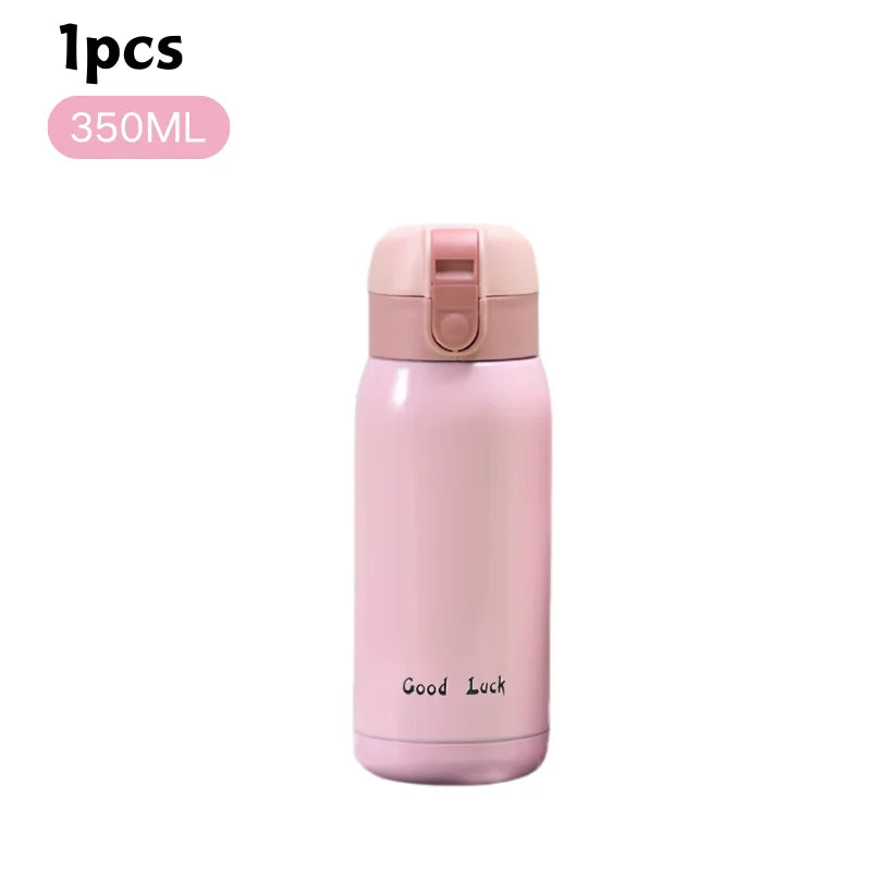 200/350ml Cute Mini Thermos Cup Stainless Steel Thermal Coffee Mug Portable