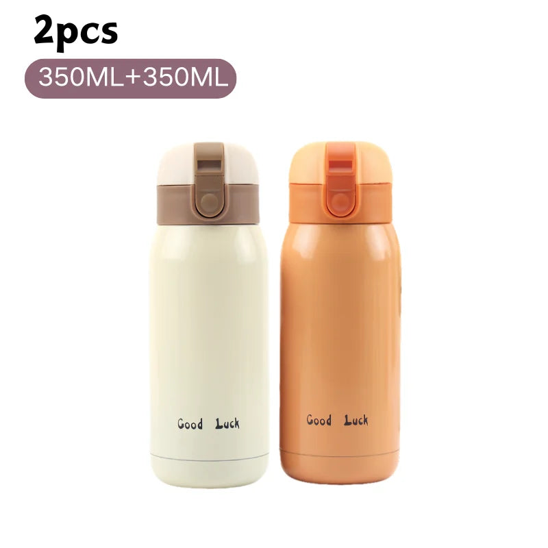 200/350ml Cute Mini Thermos Cup Stainless Steel Thermal Coffee Mug Portable