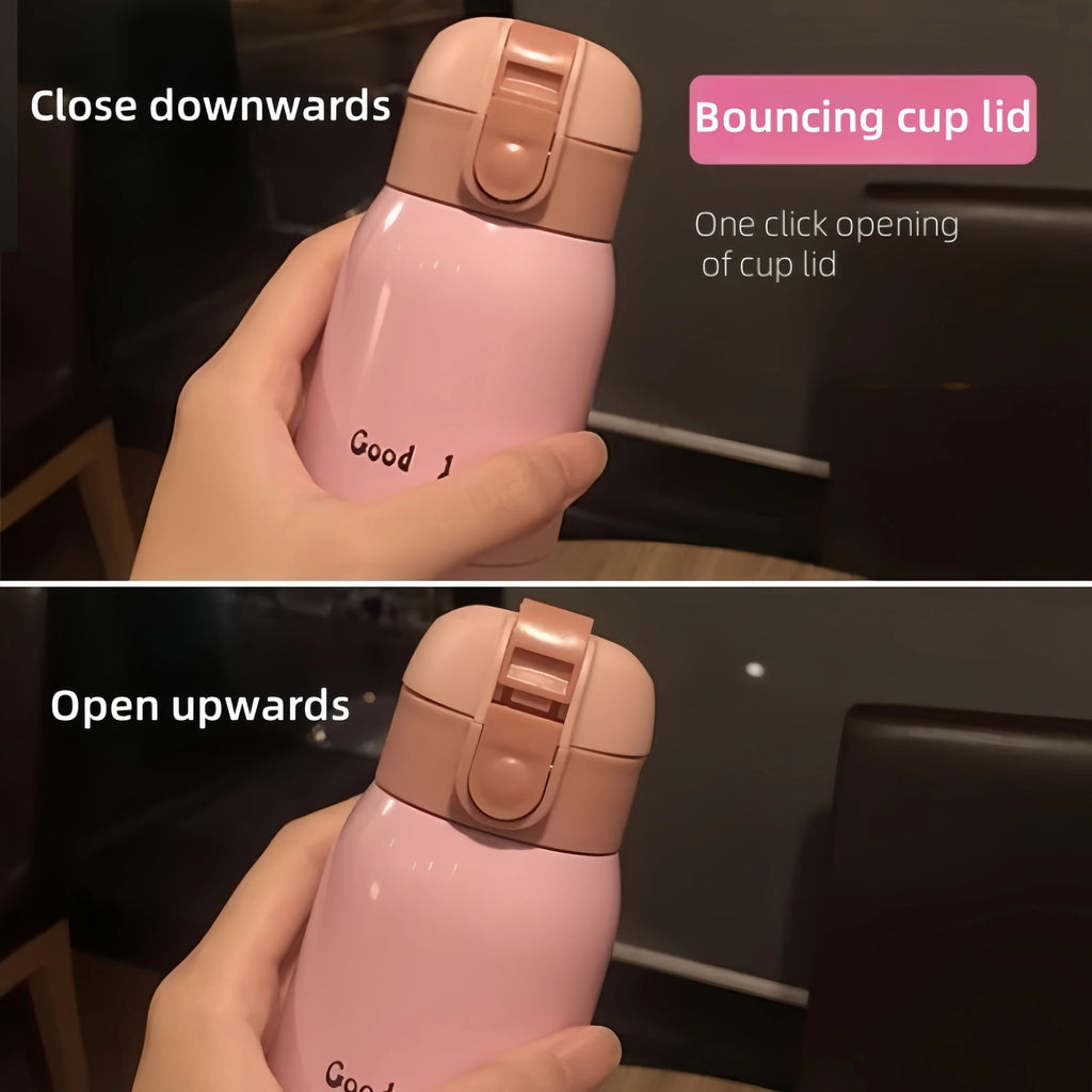 200/350ml Cute Mini Thermos Cup Stainless Steel Thermal Coffee Mug Portable