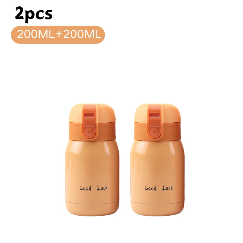 200/350ml Cute Mini Thermos Cup Stainless Steel Thermal Coffee Mug Portable