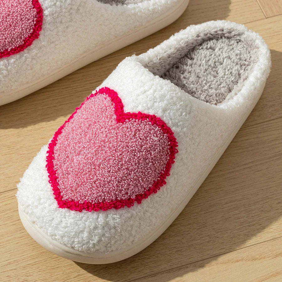 Women Big Heart Love Home Slippers Comfortable Girls Bedroom