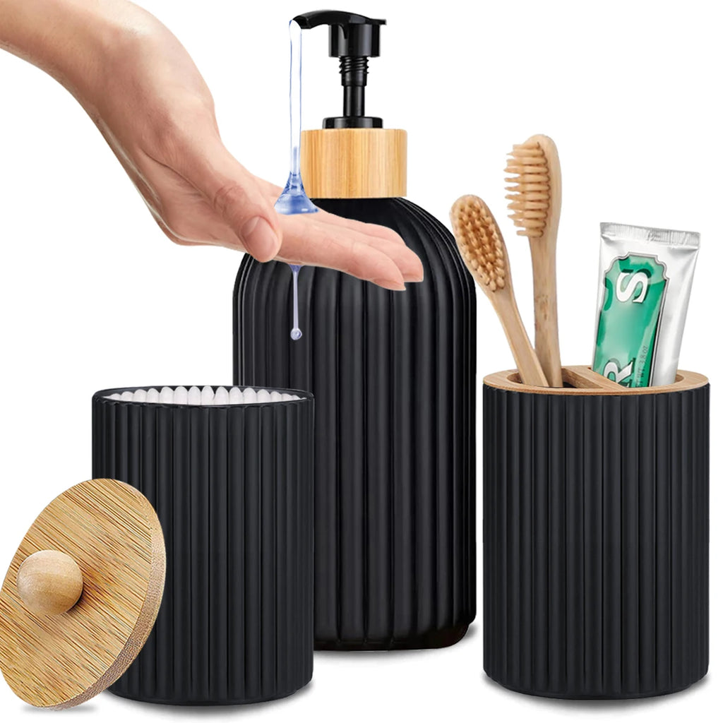 Bathroom Countertop Container Hand Soap  Storage Box Toothbrush Holder Home Decoration Organizer