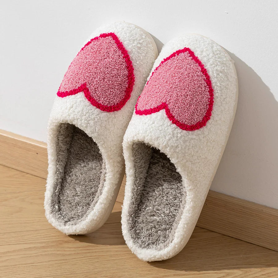 Women Big Heart Love Home Slippers Comfortable Girls Bedroom