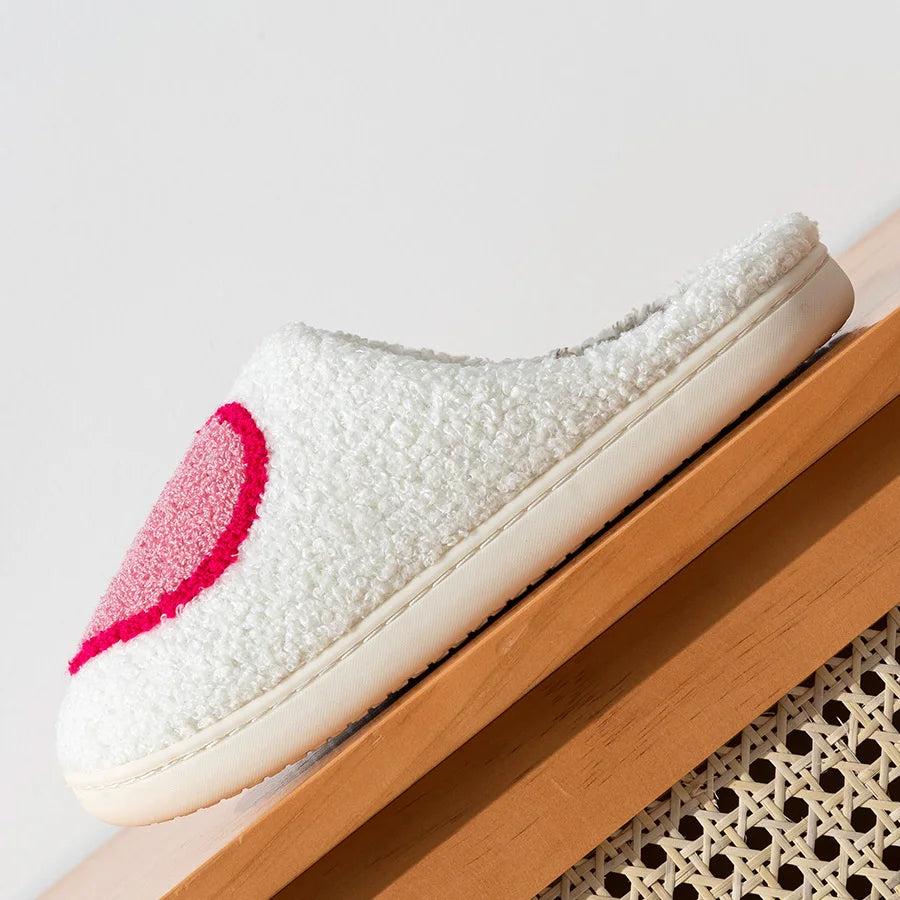 Women Big Heart Love Home Slippers Comfortable Girls Bedroom