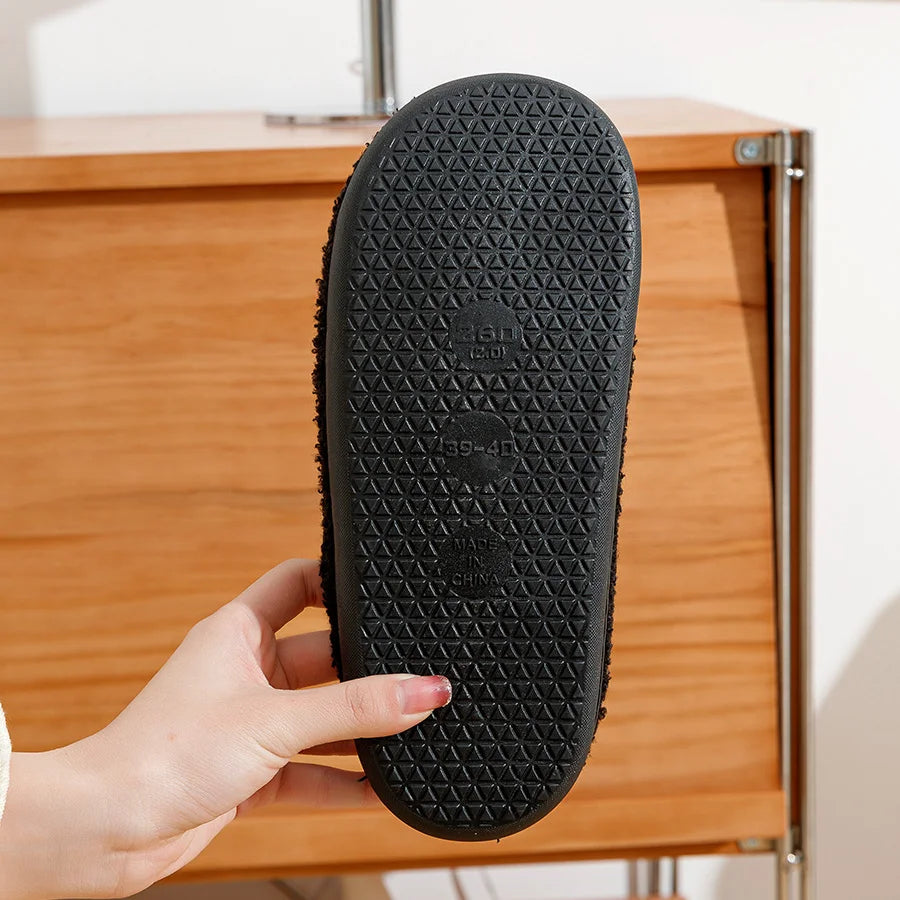 Women Winter Slippers Romantic Rose Home Warm Passionate Love comfortable